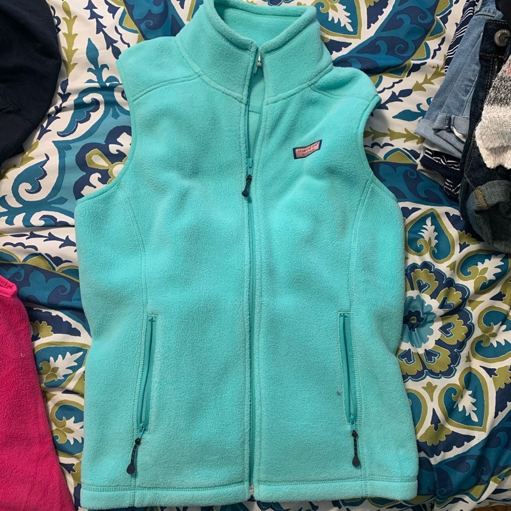 Vineyard vines fleece vest women’s small